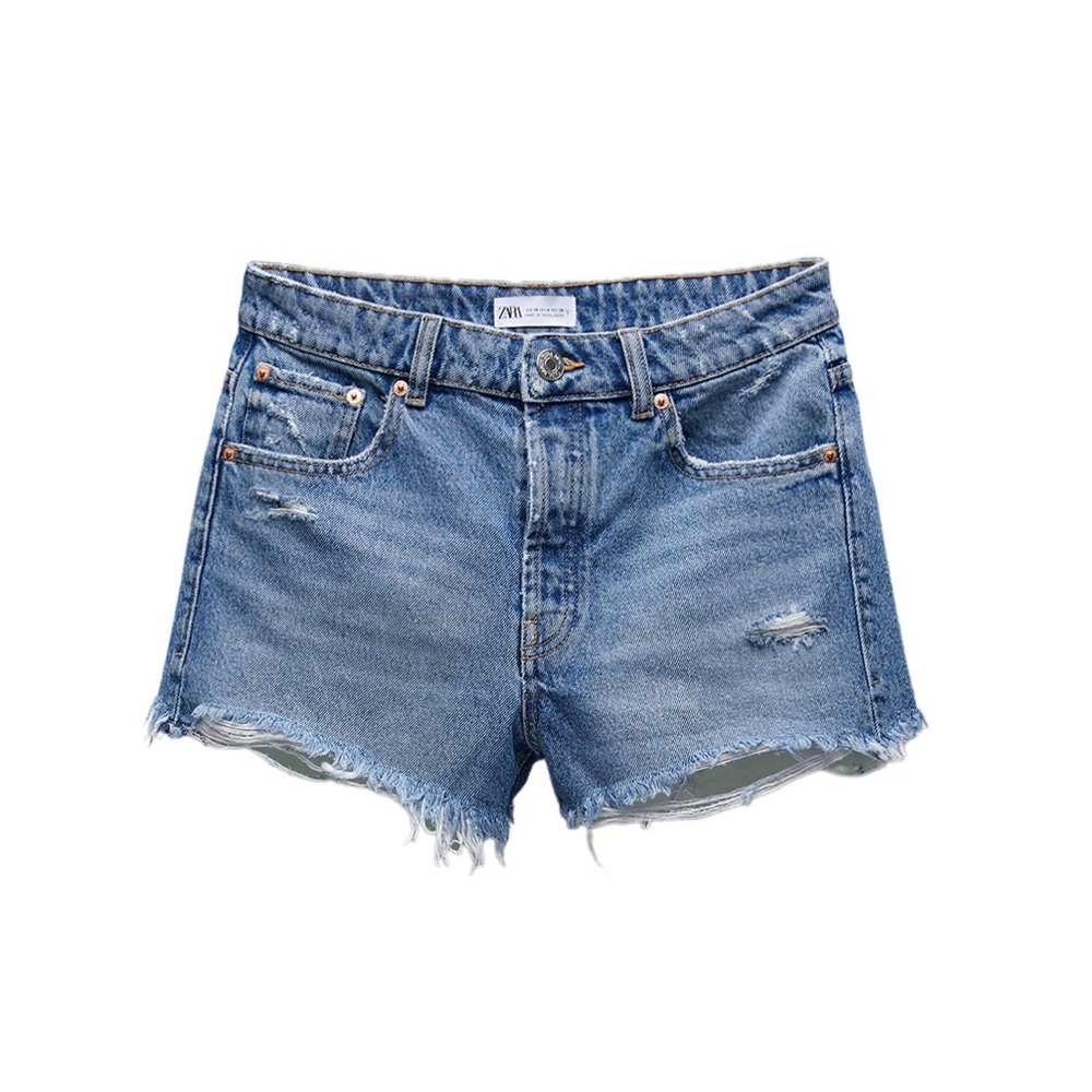 Zara Blue Denim Women's Shorts
